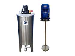 162L stainless steel agitator tank with dissolver